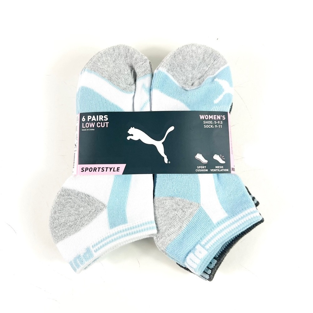 Women’s 6 Pairs PUMA Low Cut Sportstyle Socks